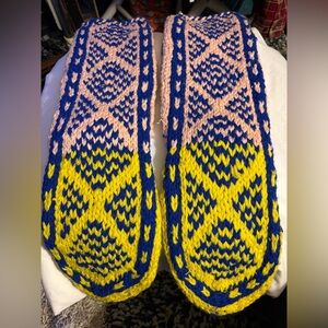 Colorful Knitted Women's Slippers